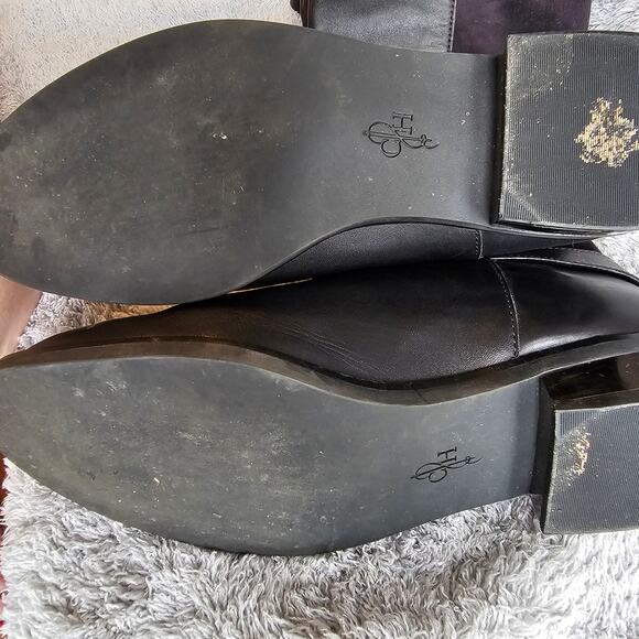 Cole Haan Women's‎ Adler Leather Suede Tall Pull On Riding Boots Size 7.5B Black - Picture 7 of 8